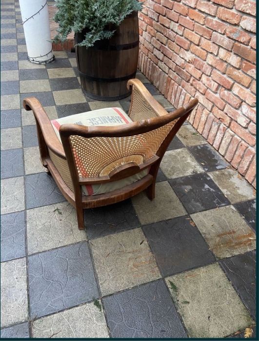 Piekny fotel  retro Biedermeier art deco 50'