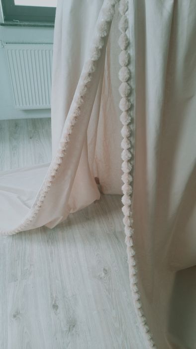 Baldachim boho beżowy