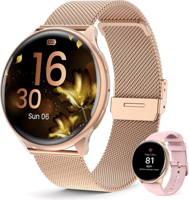 Смарт-часы женские 2024 Loekneue Smartwatch gold