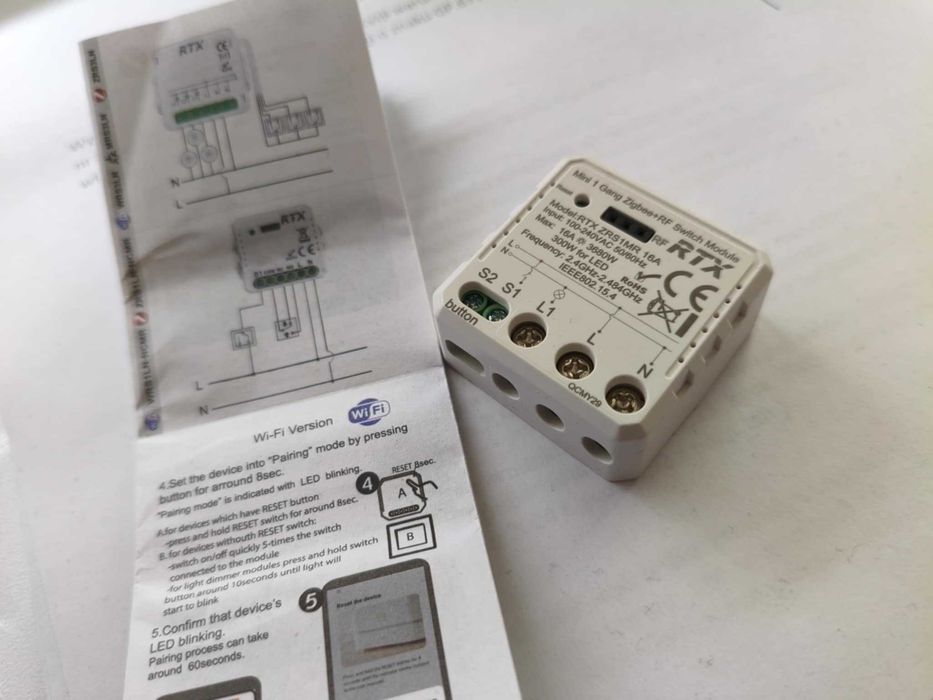 RTX Moduł MINI Przekaźnik Sterownik 16A TUYA ZigBee