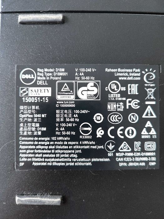 Dell OptiPlex i7 3.4GHz / 32GB RAM / SSD 256 GB / Windows 10 Pro