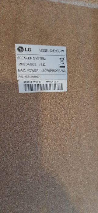 Home cinema LG completo com 2 tripés