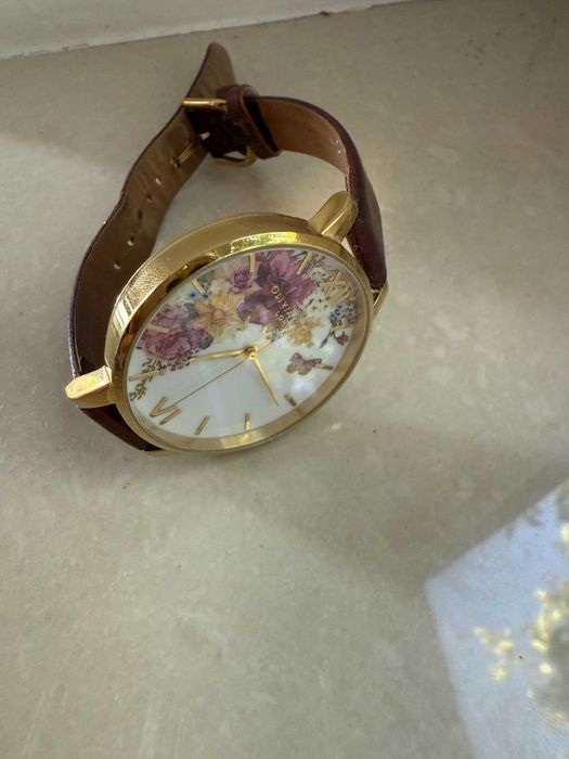 Жіночий годинник 38 Olivia Burton женские часы цветочый мотив