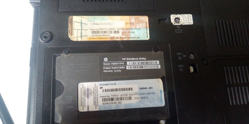 HP Elitebook 8540p
