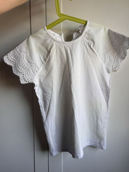 Biała bluzka dla dziewczynki TU r. 146