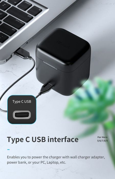 3x Baterias Gopro 5 6 7 8 Carregador Go Pro Hero