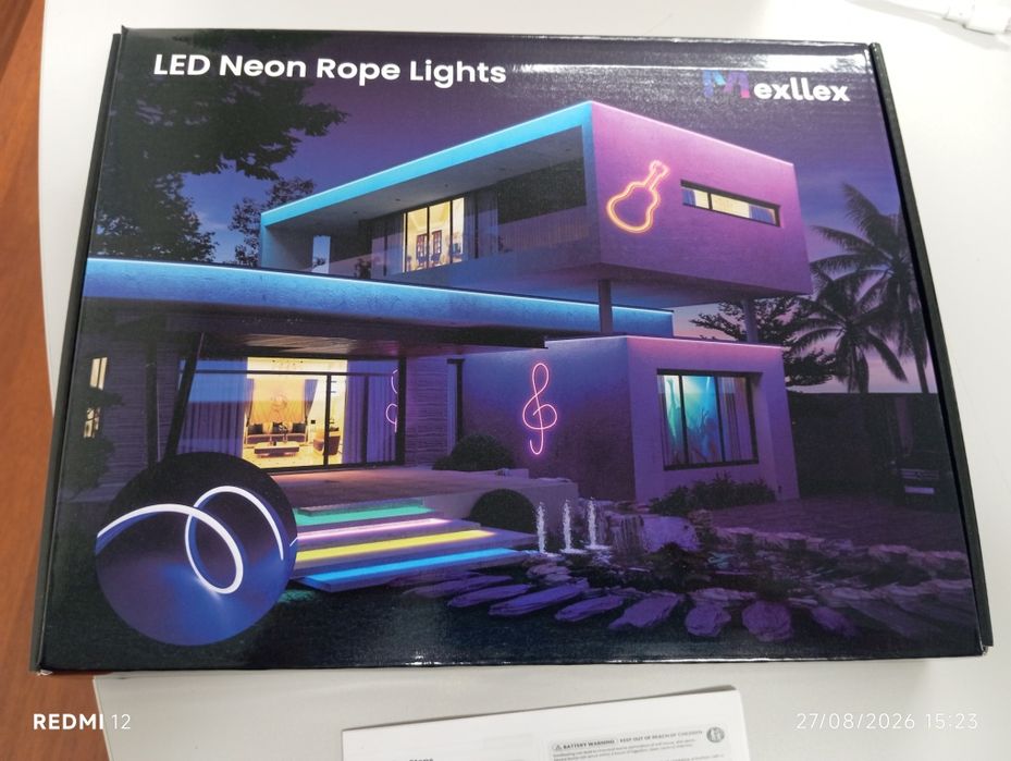 Luzes Corda Néon Novas