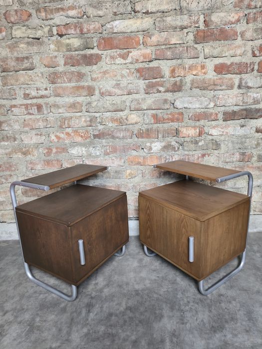 Szafki nocne/komódki vintage bauhaus loft po całkowitej renowacji