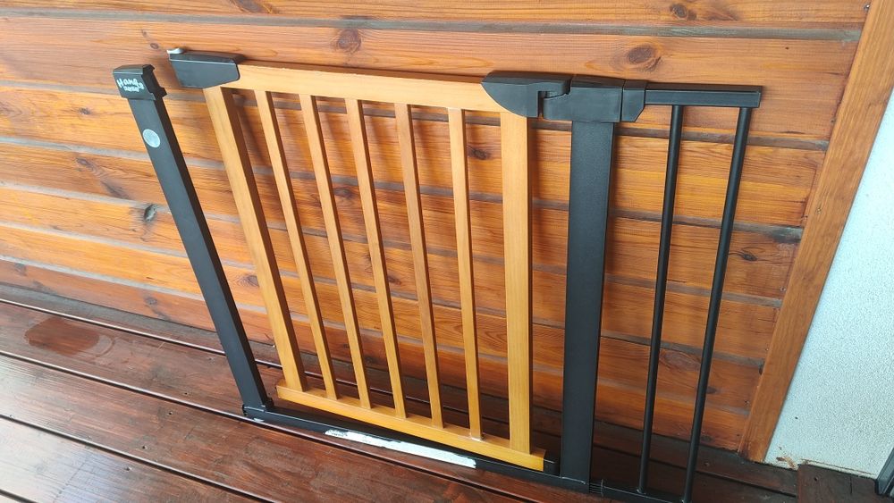 Barierka bramka dwie sztuki rozporowa na schody Hanks kids rozstaw95cm