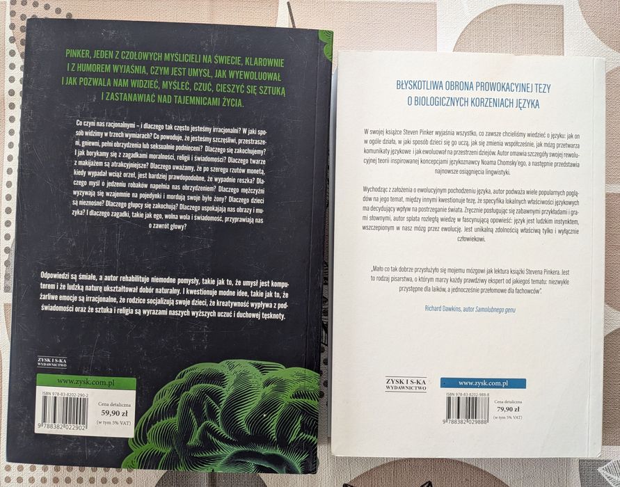 Steven Pinker - Jak działa umysł, Instynkt Językowy, wyprzedaż
