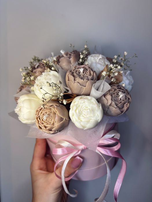 Świece sojowe kwiaty