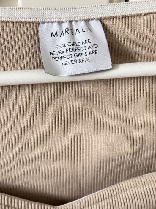 Sukienka, obcisła, mini, Marsala, roz. XS