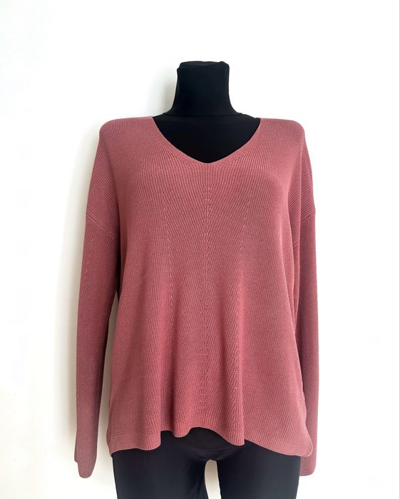 Różowy damski sweterek mieniący sweter 79% wiskoza M 38 Massimo Dutti