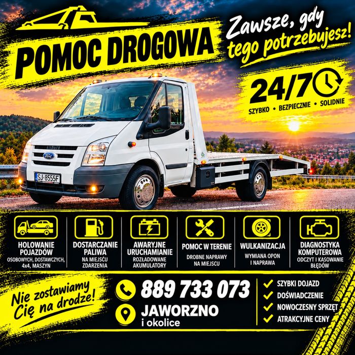 Pomoc Drogowa / Transport / Laweta / Holowanie /Autolaweta Śląsk 24h/7