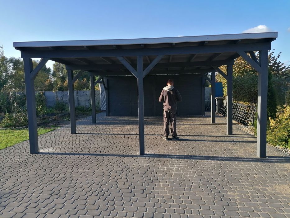 Garaż wiata konstrukcja szkieletowa