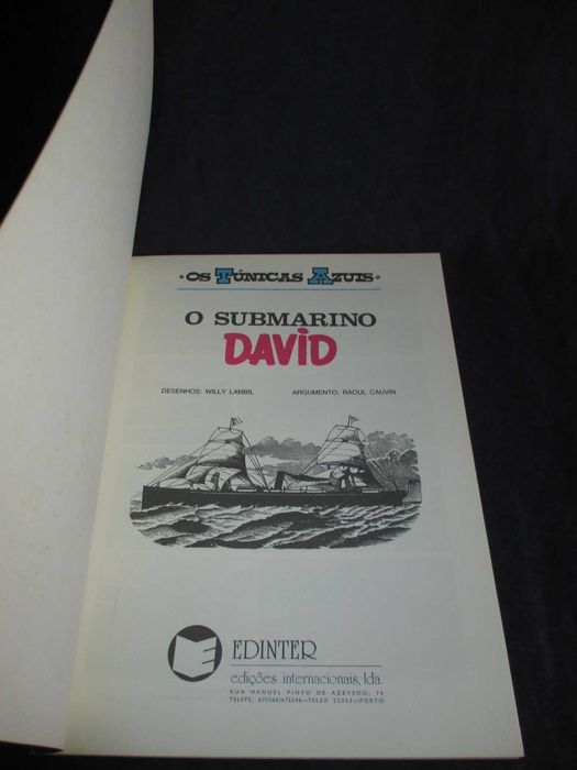 Livro BD Os Túnicas Azuis 4 O Submarino Edinter