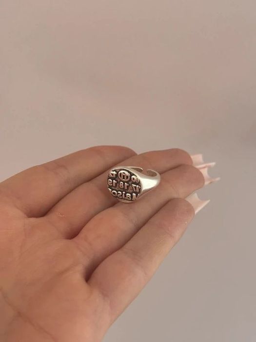 Vintage Maison Margiela Sygnet Pierścionek Numbers Logo Ring