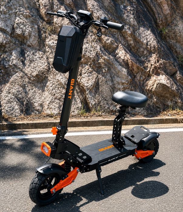 Електросамокат з сидінням Giant Blade GT Pro Sport 1600Вт 26Ah спорт серія 48V з LED підсвіткою та фарою електричний самокат гіант з сідлом швидкий