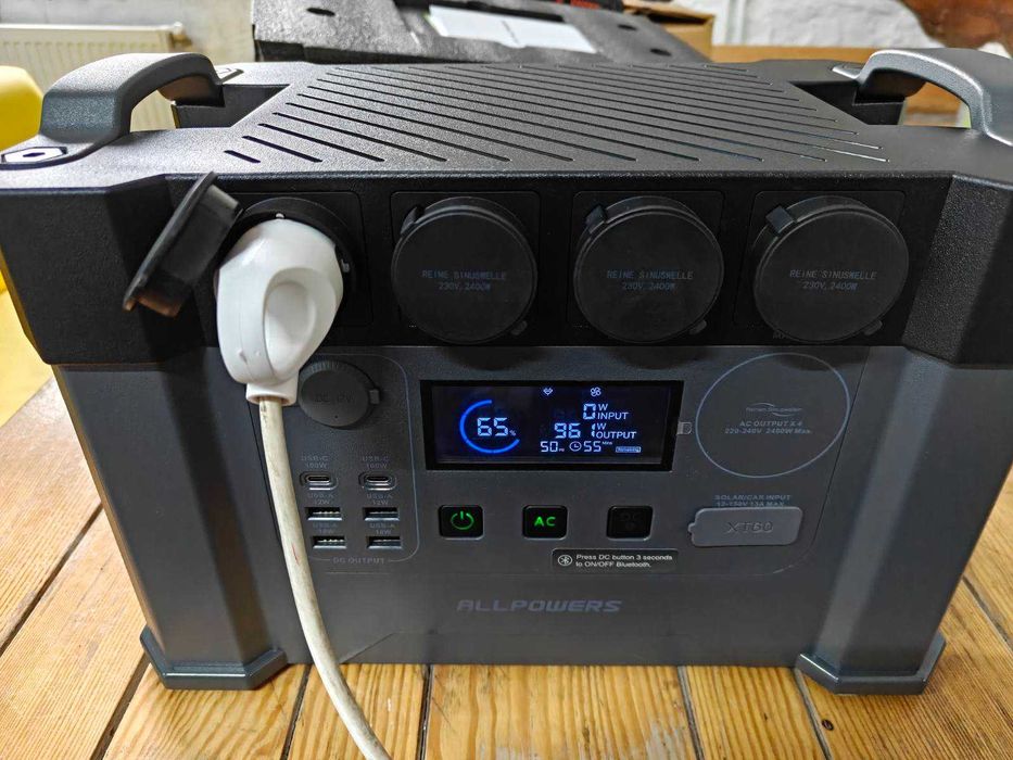Портативна електростанція ALLPOWERS S2000 PRO 2400Вт, 1500Вт⋅год