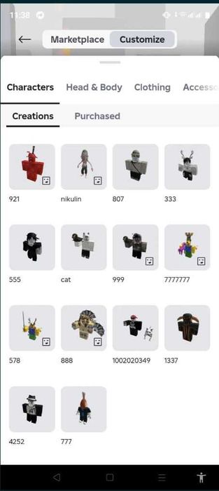 акаунт роблокс жирный