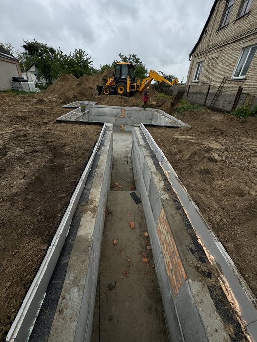 Фундамент з підвалом!!