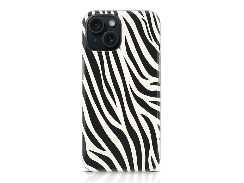 Capa silicone padrão animal riscas pretas de Zebra para iPhone