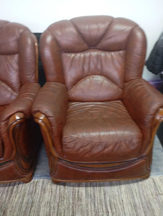 Sofá vintage em pele