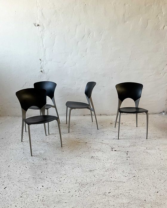 Driade włoskie krzesła Silla proj. J. Llusca lata 90 vintage design