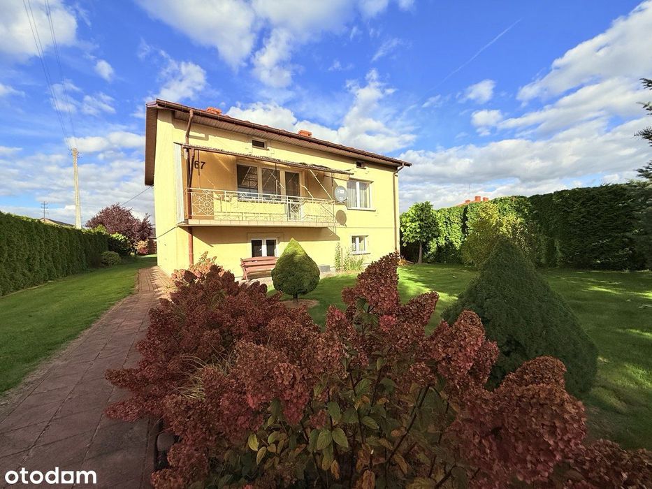 Dom jednorodzinny z zabudowaniami gospodarczymi,po remoncie generalnym