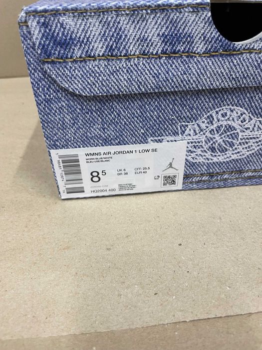Оригінальні кросівки Air Jordan 1 Low SE “Denim Worn Blue”, НОВІ