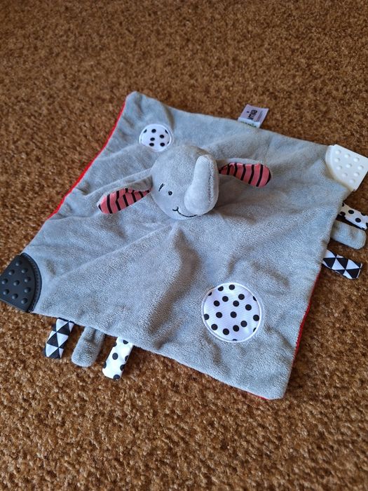 Игрушка Слоник комфортер погремушка грызунок 0+