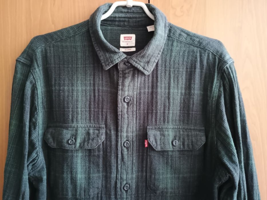 Mięciutka piękna ciepła koszula Levis Relaxed rozm. M
