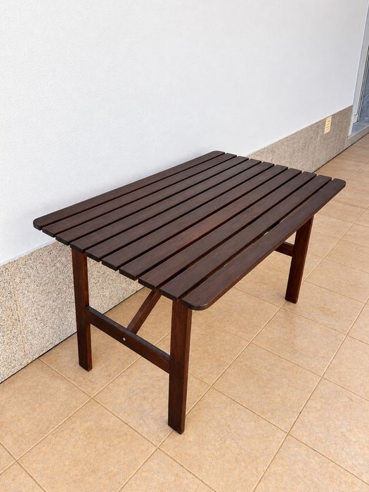 Mesa de jardim em madeira 120 × 71 × 67 cm