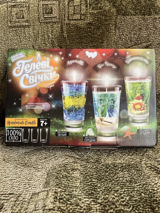 Гелеві свічки своїми руками