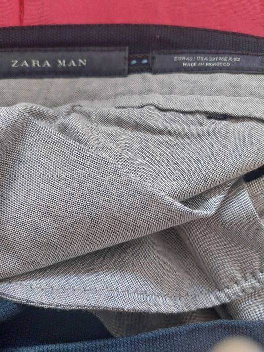 Calças fato Azuis Zara