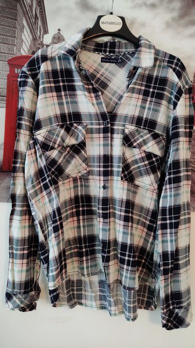 Koszula w kratę Bershka XS