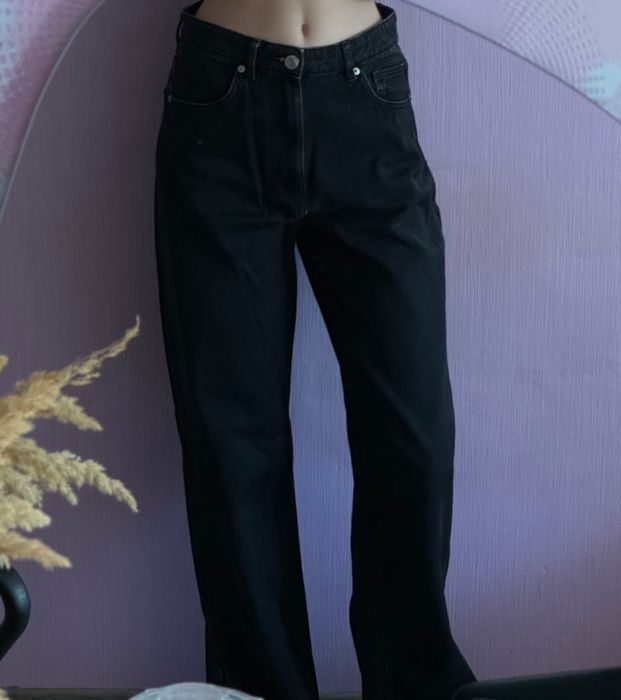 Джинси чорні широкі