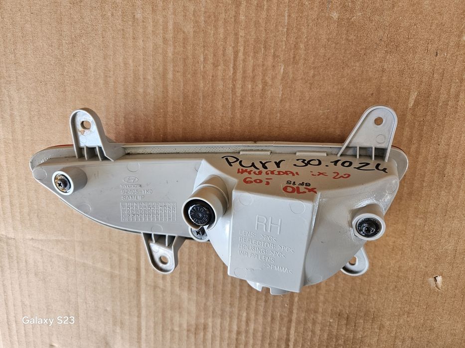 Hyundai ix20 lampa prawa tył tylna przeciwmgielna Europa