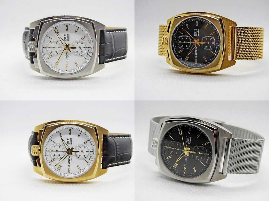 Zegarek męski CWS T1 chronograf mechaniczny typu bullhead . G.Gerlach