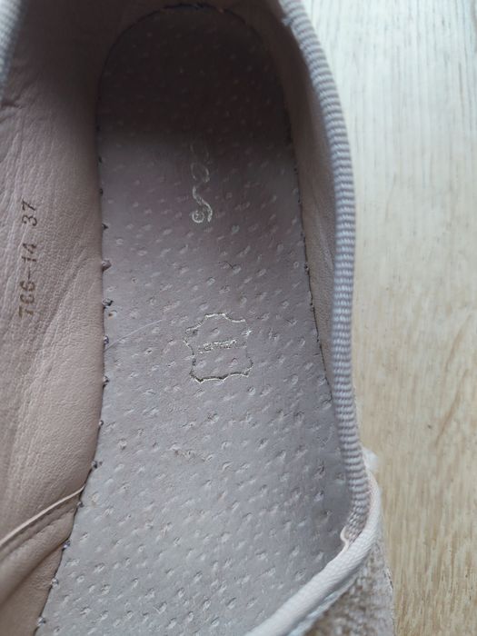 Złote espadryle roz. 37