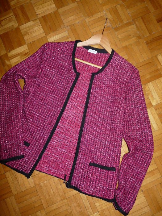 GERRY WEBER stylowy ciepły sweter żakiet 42/XL