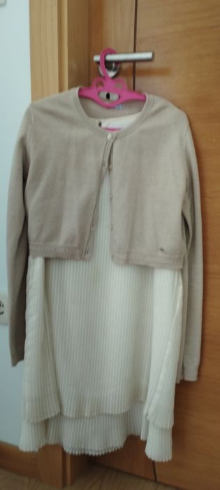 Vestido e casaco para cerimónia da Mayoral