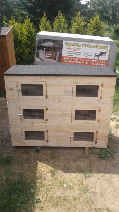Klatki dla królików drewniane bite i klepane  transport gratis.
