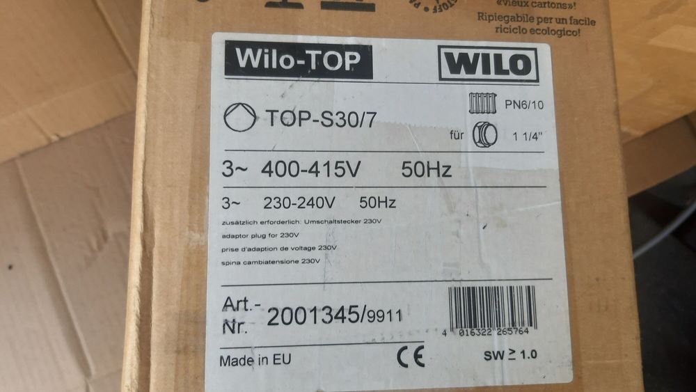 pompa wilo top-s 30/7 3~400v