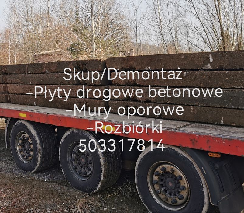 Skup Demontaż płyt drogowych