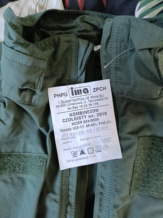 Kombinezon czołgisty L/R