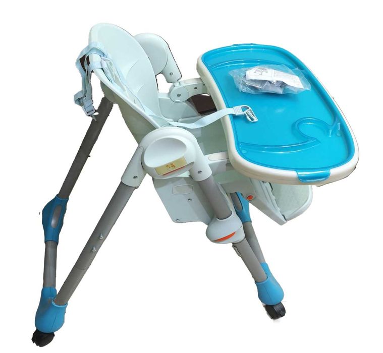 Стульчик для кормления Chicco Polly 2 в 1 голубой (79065.80)