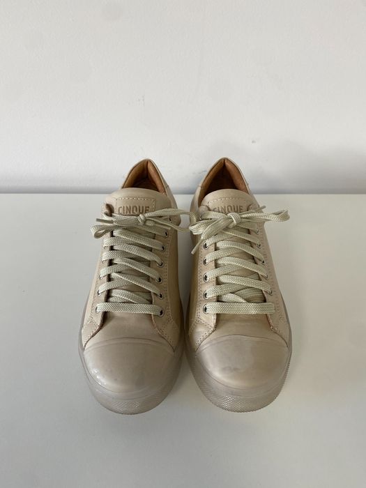 Sneakersy skórzane niskie Cinque 39
