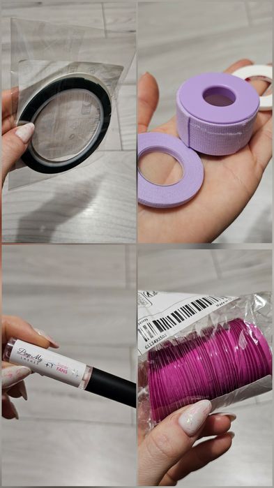 Zestaw do stylizacji rzęs metodą uv komplet