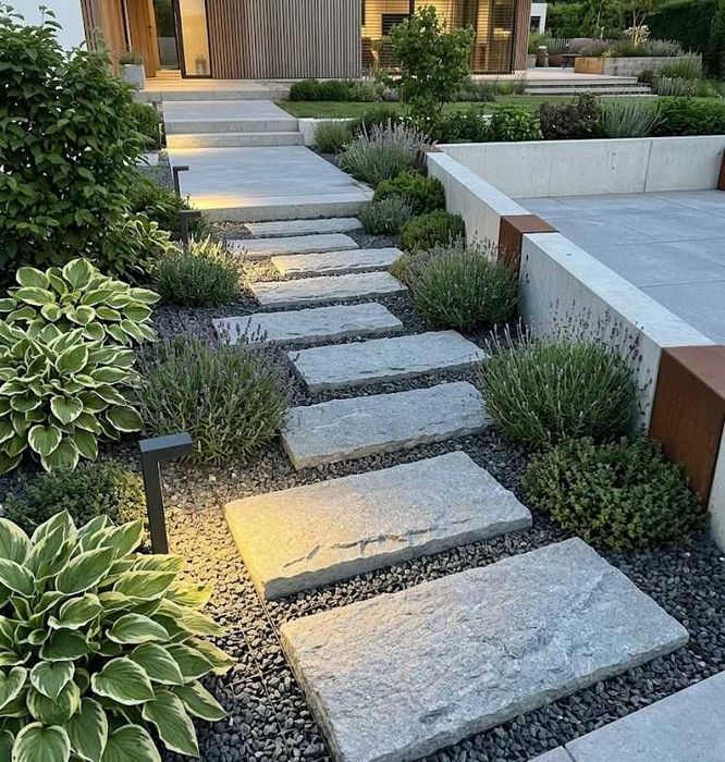 Płyta betonowa dekoracyjna szara 70x35 cm na ścieżkę, taras Step ogrodowy